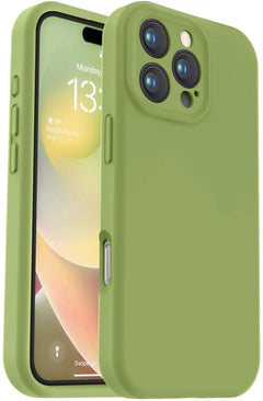 Vooii Compatible with iPhone 16 Plus Case, Liquid Silicone Upgrade [Camera Protection] [Soft Anti-Scratch Microfiber Lining] Shockproof Phone Case for iPhone 16 Plus 6.7 inch - Matcha